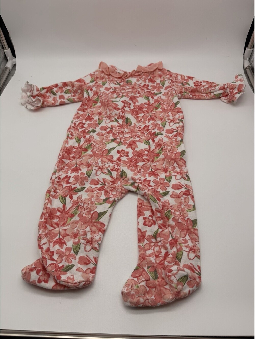 nicole miller One Piece Pajamas 3-6m Pink Ruffles